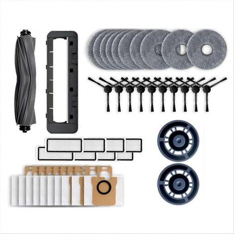 42-teiliges Hauptseitenbürsten-Set + HEPA-Filter + Staubbeutel für den L20 Ultra Roboter, Ersatz- und Wartungsset, Reinigungszubehör (1/5)