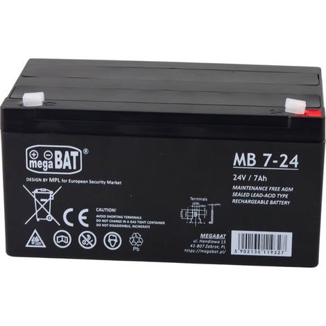 Batterie gel AGM pour véhicules avec batterie 24V 7AH