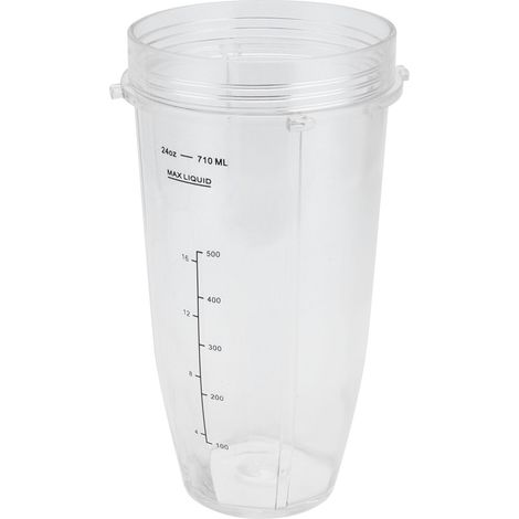 Ortviai Gobelet de remplacement pour mixeur Nutri Ninja 1000 W – 710 ml, en PP alimentaire, large ouverture (1/4)