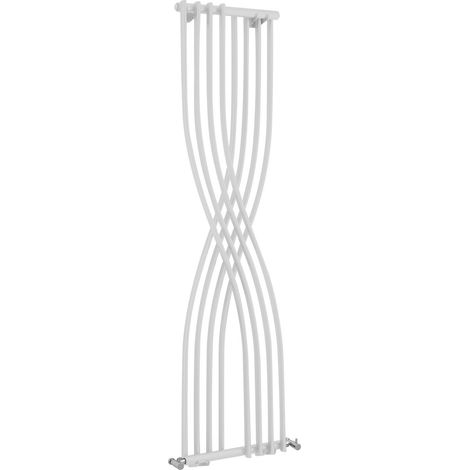 Hudson Reed Xcite Designer Vertical Radiator 1775mm H x 450mm W - High Gloss White (1/4)