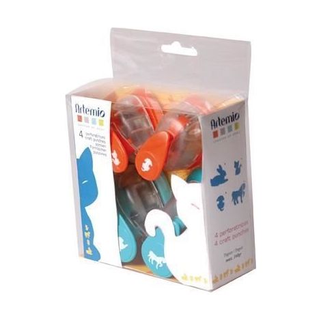 ARTEMIO Kit 4 Perforatrices Animaux