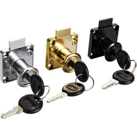 Pair CSPARKV 2pcs verrou à came avec clé différente, boîte aux lettres verrou placard serrure d'armoire de sécurité pour meubles, armoire, boîte aux lettres, tiroir, bureau (1/5)