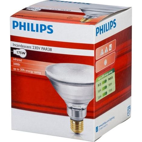 Lampe edm Infrarot 175W E27 transluzent 12 1 cm