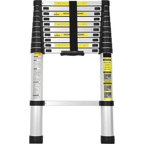 SWANEW Scala telescopica fino a 150 kg Scala a pioli stabile in alluminio 3.2 m (1/5)