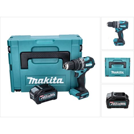 Perceuse-visseuse à percussion sans fil Makita HP 002 GM101 40 V 64 Nm sans balais + 1 batterie 4,0 Ah + Makpac - sans chargeur (1/5)