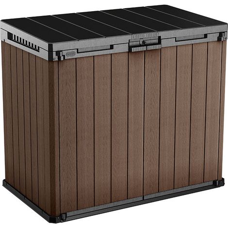 Baule da Esterno Keter Darwin Store-it-Out 140x80x120 cm in Evothech+ Marrone (1/5)