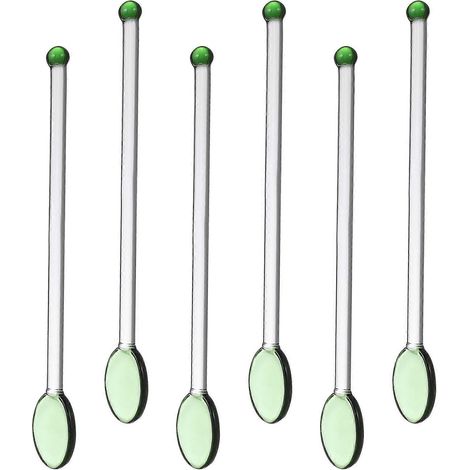 Lot de 6 bâtonnets mélangeurs professionnels pour bar (couleurs assorties)-14.50X2.30X1.50CM