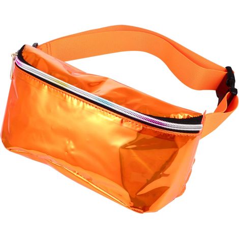 Sac ceinture couleur holographique (orange),