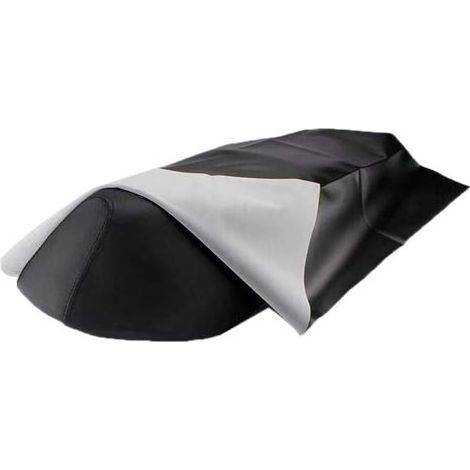 1PCS Housse De Selle De Moto Housse Siège Selle Moto en Cuir Noir Protecteur De Siège Universel en Cuir Revêtement Imperméable Résistant À l'usure pour La Plupart des Motos,100cmx70 Cm (1/5)