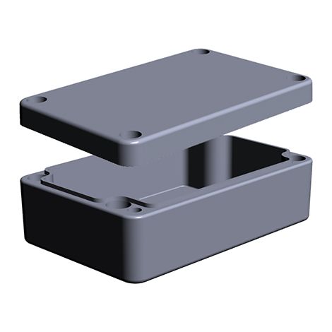 Boîtier RS PRO en Aluminium, 34 x 98 x 64mm IP65, IP66, IP67, IP68 ( Prix pour 1 )