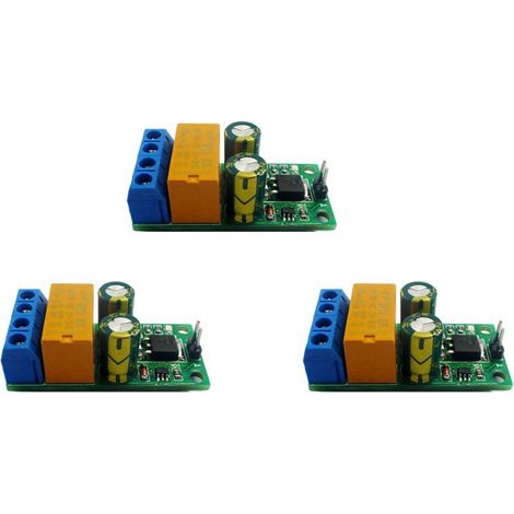 Adatto per 3 moduli relè controller bistabili autobloccanti a inversione di polarità DC6-24V 2A, scheda controller motore anteriore/posteriore DR55B01 (1/4)