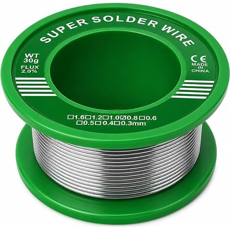 Solder Tin 0.8mm Sn99% Cu0.7% Solder Tin With Flux Solder Tin With Rosin Core for Electronic Electrical Soldering Components (1/4)