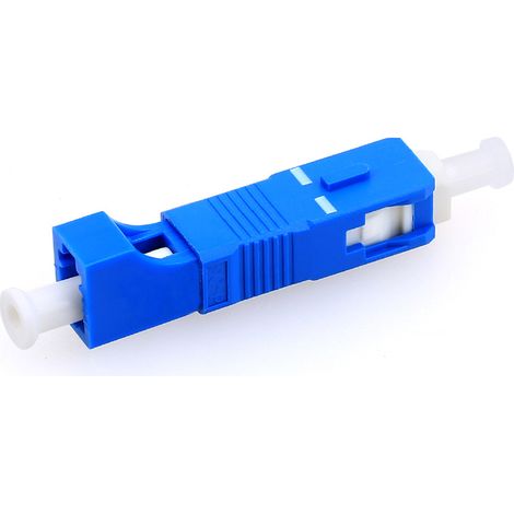 Adaptateur de Fibre Optique, SC Mâle à LC Femelle Convertisseur Optique Hybride Optique de Fibre de Mode Unitaire pour Réseau (1/5)