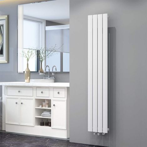 ELEGANT Design Heizkörper Flachheizkörper Weiß 1600x308mm Vertikal Einlagig
