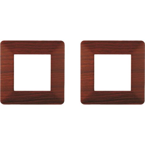 gloca Placche Plastica Compatibili Plana (2 Pezzi Radica, 2 Posti) (1/4)
