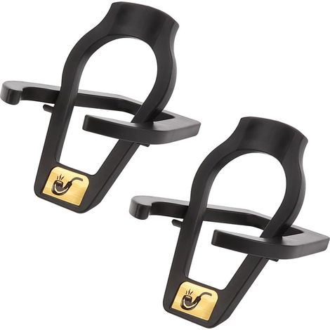 Juego de 2 soportes para puros, soporte plegable de plástico para puros, color negro.