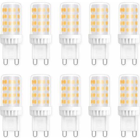 Ampoules LED G9 5W. Equivalente 40W 50W Halogène Lumière. 450LM. Blanc Neutre 4000K. AC 220V. Culot G9 Standard. économie d'énergie. pour Ceiling Lighting. Kitchen. Chambre. Salon. Pack de 10 (1/5)