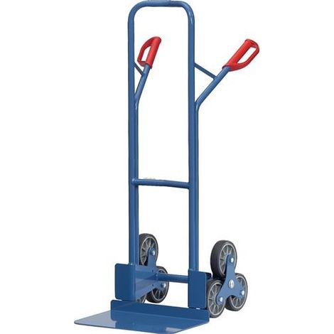 Fetra Stahlrohr-Treppenkarre, mit dreiarmigen Radsternen, Schaufelbreite 480mm (1/2)