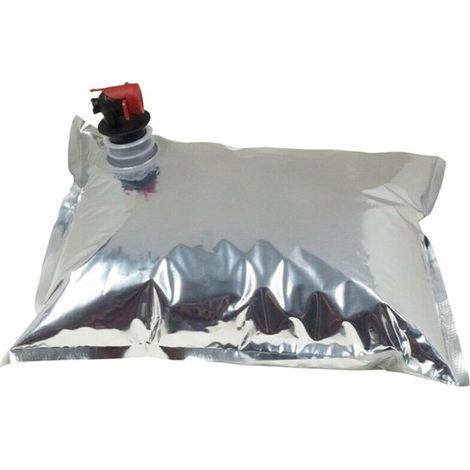 Bolsas dispensadoras de líquidos (5 unidades), bolsa dispensadora de vino portátil para bebidas Bag, in, Box con grifo de mariposa, 5 litros (1/5)
