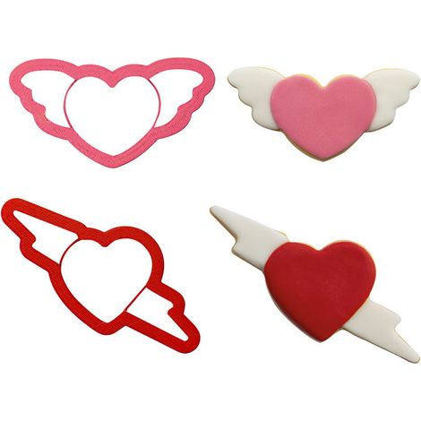 Emporte-pièces « Amour » (lot de 2) - Moules pour la Saint-Valentin (1/2)