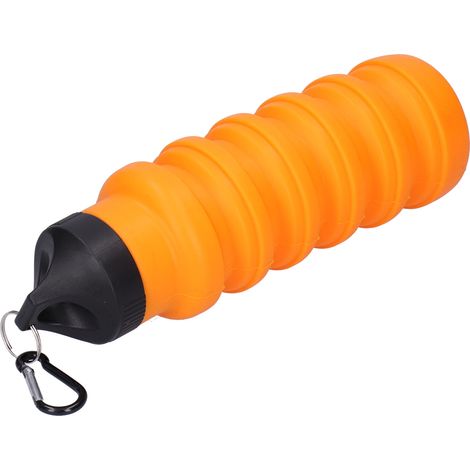 Bouteille d'eau pliable en silicone 500ml avec bouchon en plastique pour voyage (1/5)