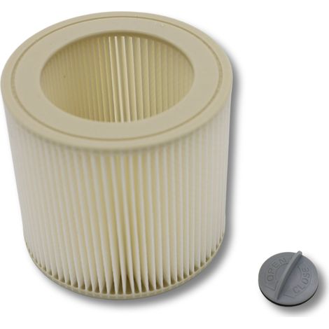 Ersatzteil - Zylindrische Filterkartusche - - KARCHER, SIEMENS, BOSCH, BAUKNECHT, SAUTER, ROWENTA, AEG, ELECTROLUX, PARIS-RHONE (1/2)