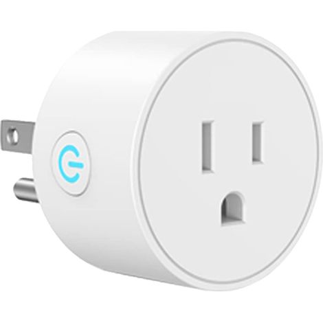 Prise connectée WiFi 10A 100-240V, contrôle vocal à distance, prise intelligente USA pour maison et hôtel, blanc (1/5)