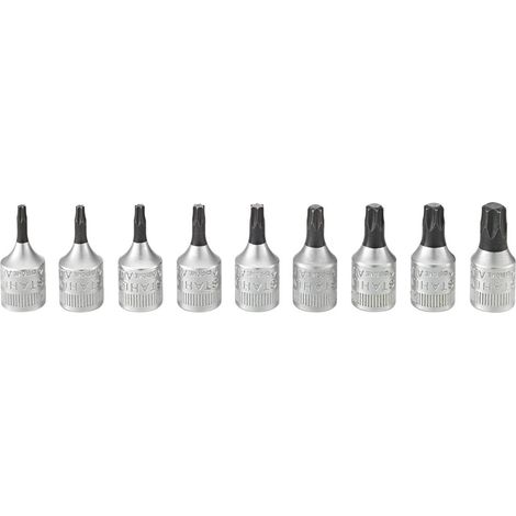 STAHLWILLE 96017709 CABEZAS DE DESTORNILLADOR 9 PIEZAS 44KTX/9
