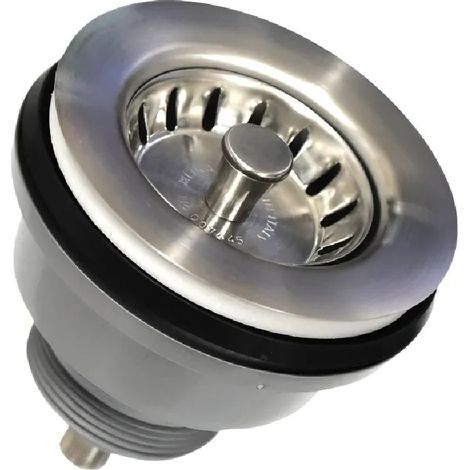 Bonde évier 86 mm – Système de vidage 1' 1/2 – Épaisseur d'évier 15-65 mm – Retient débris pour entretien facile – Lira
