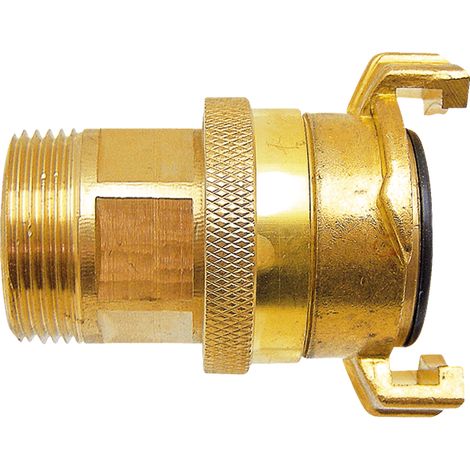 Conector de manguera de succión de latón GEKA de 1 pulgada GZ
