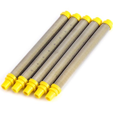 100 Mesh Éléments De Filtre À Pistolet À Pulvériser Airless, pour Pistolet de pulvérisation de Peinture sans air, 5 pièces