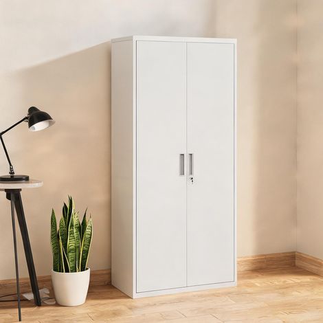 Meuble de rangement de bureau en acier 80 x 40 x 180 cm (1/5)