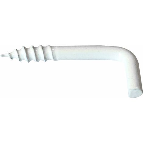 Gond à visser plastifié blanc filet bois Viswood 4x50mm (lot de 7 gonds)