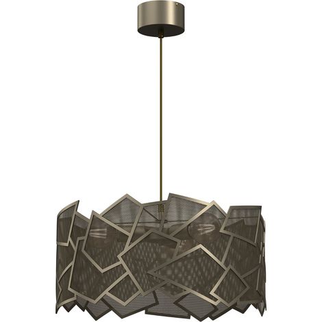 Lampada a sospensione Camo Luminex oro titanio 3xE27