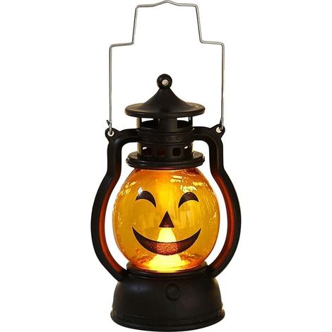Luminaire Citrouille Halloween, Lanterne Halloween Citrouille, Luminaire LED Portable Citrouille, Décorations d'halloween pour l'extérieur (1/5)