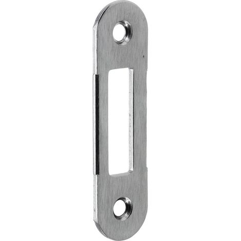 CONTROPIASTRA PER SERRATURA 'PATENT CENTRO' B.T. cromo opaco - interasse 90 mm