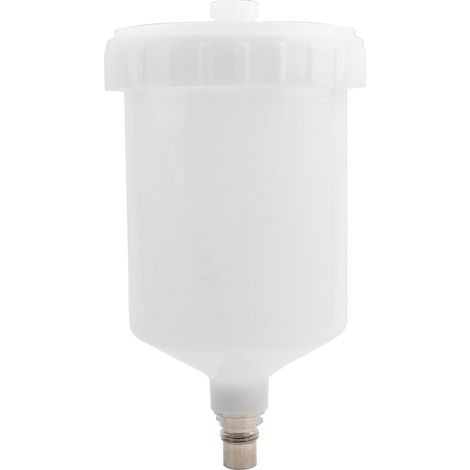 Gobelet À Peinture 600ml - Raccord Fileté Mâle - Pour Pistolet Gravité - Usage Domestique Et Pro - 1 Pièce (1/5)