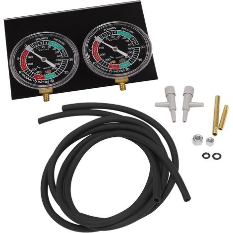 1 kit de synchroniseur de carburateur de moto avec manomètres à dépression pour carburateur // Noir (1/5)