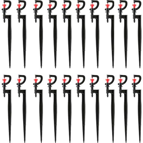 20 Pcs 360 Degree Rotating Automatic Sprinkler Type G Micro Sprinkler Water Saving for Lawn Irrigation Greenhouse Garden with 4/7 Watering Hoses (1/5)