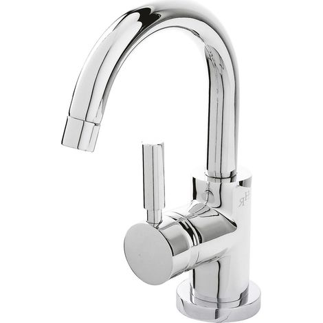 Hudson Reed Tec Side Action Mono Basin Mixer Tap with Push Button Waste (1/6)