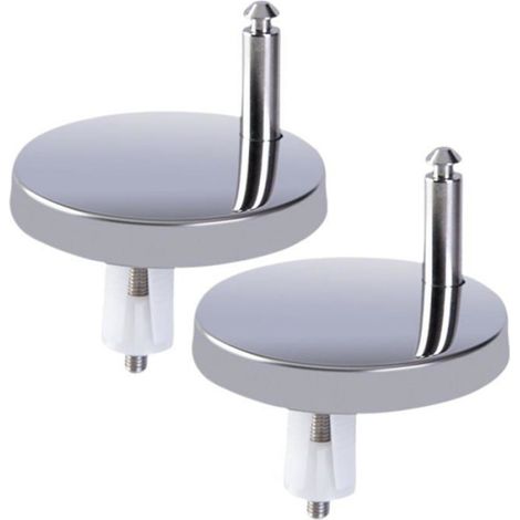 2x Fixation cuvette WC, Boulon remplacement 8mm, Charnière salle de bain, Pour maison appartement (1/5)