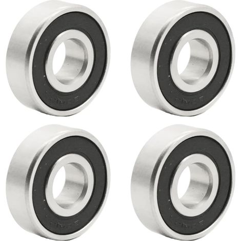 4pcs roulement a bille 6201-2RS 12 x 32 x10mm Chrome, roulements à billes 6201 2RS Double Blindé Acier Carbone (6201-2RS 4ps) (1/5)