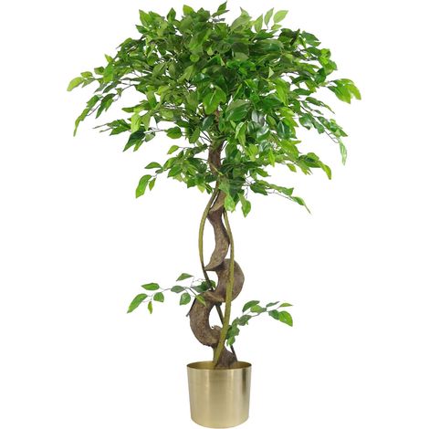 120cm Twisted Trunk Artificial Japanese Fruticosa Style Ficus Tree (1/5)