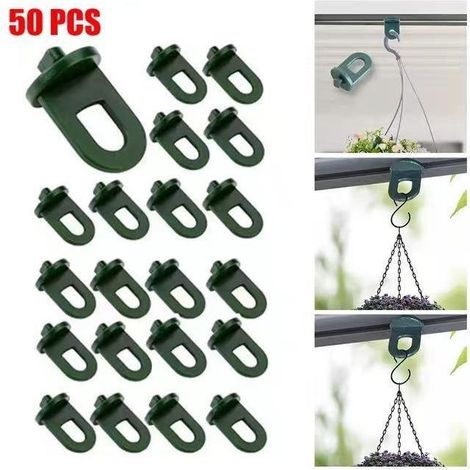 50 clips de serre - Clips de serre - Petits clips de serre en plastique noir pour une installation facile (1/5)