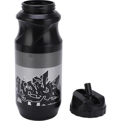 Sport-Trinkflasche mit großem Fassungsvermögen, Graffiti-Stil, aus Silikon, für Radfahrer (650 ml). (1/5)