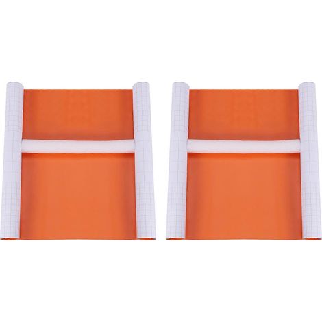 2x Fahrzeug-Wrap-Vinylfolie, selbstklebend, blasenfrei, orange (1/5)