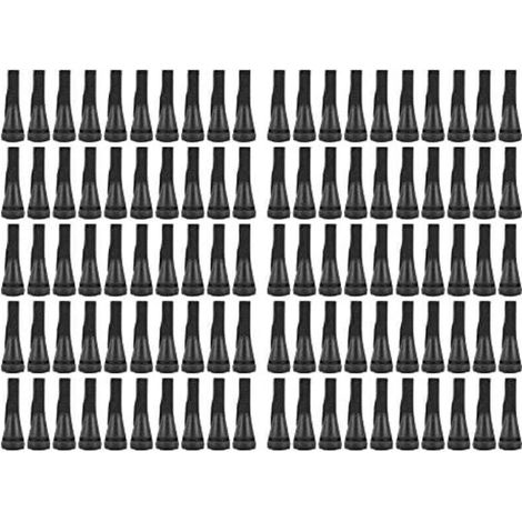 100 PCS Doigts De Plumeuse De Poulet pour Machine De Plumeuse De Volaille, Épilation en Poultry Epilator Caoutchouc Doigt Plumeuse Picker pour Poulet, Canard, Plumes D'oies (Le Noir) (1/4)