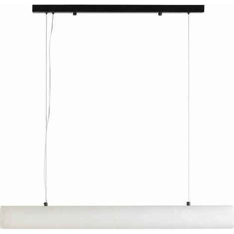 Suspension linéaire en albâtre - Naturel et noir (1/5)