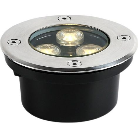 Spot encastrable extérieur 2 PACK 3W IP65 – Aluminium et verre trempé – Lumière chaude et blanche – Étanchéité pour extérieur (1/5)