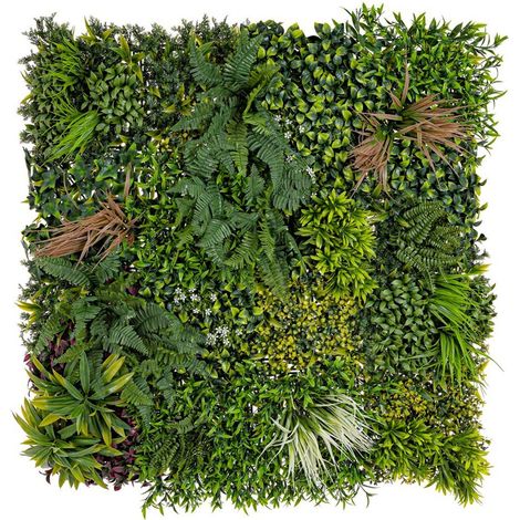 Parete sintetica Buxus Germogli in Polietilene 50x50 cm (1/4)